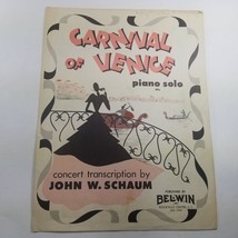 Carnival of Venice Piano Solo John W. Schaum Belwin Sheet Music - $5.98