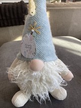 NEW Easter Bunny Gnome Spring Home Decor Shelf Sitter Plush Knit Easter Eggs - £22.50 GBP