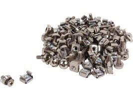 StarTech.com CABSCREWM5 50 Pkg M5 Mounting Screws and Cage Nuts for Server Rack  - £74.33 GBP