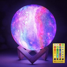 Moon Lamp Galaxy Lamp 5.9 Inch 16 Colors Led 3D Moon Light, Remote &amp; Touch Contr - £31.96 GBP