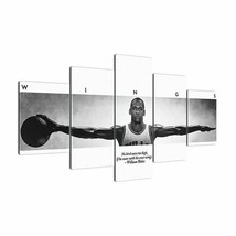 No Frame Michael Jordan Wings Five Piece Canvas Multi Panel Home Decor Art 5 - £24.13 GBP+