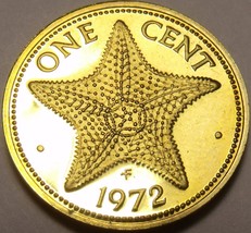 Proof Bahamas 1972 Cent~Starfish~35,000 Minted - £3.94 GBP