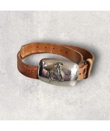 Belt Leather Rodeo Horse on Buckle Size 26in   Mexico Cactus Cowboy  - $27.97