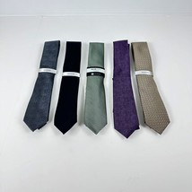 Alfani Mens Slim Design Lot of 5 Premium Polyester,Polyester/Silk Ties A... - $27.99