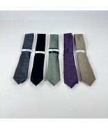 Alfani Mens Slim Design Lot of 5 Premium Polyester,Polyester/Silk Ties A... - $27.99