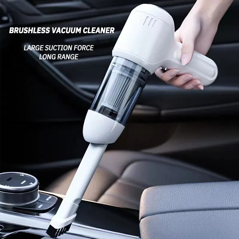 1 Set Car Mounted Vacuum Cleaner TYPE-C Charging Brushless High Power Va... - $45.01