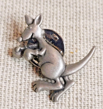 Vintage Pewter Boxing Kangaroo Small Lapel Pin Signed J Jo - £12.99 GBP