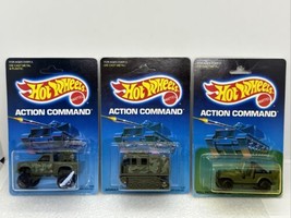 1988 3 Hot Wheels Action Command Assault Crawler, Tail Gunner &amp; Roll Pat... - $27.76