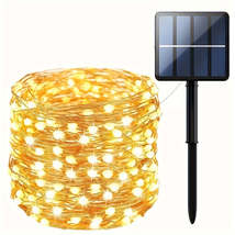 300 LED Solar String Lights for Outdoor Parties and Weddings - £11.72 GBP+