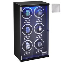 VEVOR Watch Winder, Watch Winder for 6 Men's and Women's Automatic Watches, with - $289.94 CAD