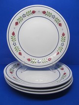 Johnson Brothers &quot;Provincial&quot; Set Of Four 10 3/8&quot; Dinner Plates Smooth Edge  VGC - £46.29 GBP