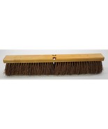 *PV) 24&quot; Janitorial Garage Push Broom Threaded Head Stiff Palmyra - £9.54 GBP