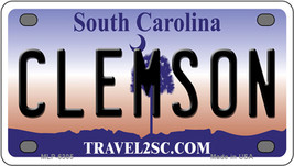 Clemson South Carolina Novelty Mini Metal License Plate Tag - £11.95 GBP