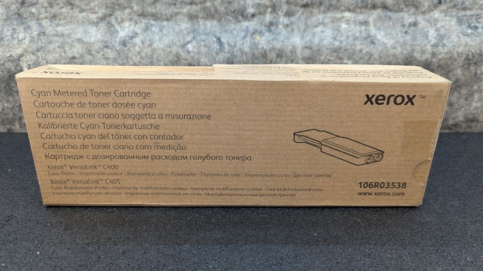 New Sealed Genuine OEM Xerox 106R03538 Cyan Metered Toner Cartridge - $49.99