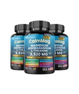 Cortisol Supplement Magnesium Glycinate 250mg Ashwagandha 150mg (3 Bottl... - $81.22 CAD
