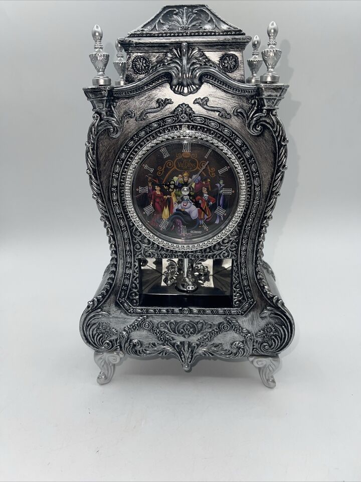 Disney Villains Ursula Castle Clock 11” x 5.5” Good Used Condition Tested READ - $50.00