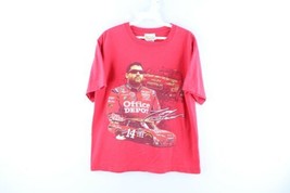 Vintage NASCAR Mens Medium Distressed Tony Stewart Double Sided T-Shirt Red - £62.18 GBP