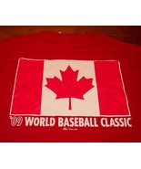 CANADA WORLD BASEBALL CLASSIC FLAG T-Shirt LARGE NEW w/ TAG - $27.08 CAD