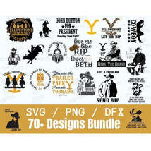 Yellowstones 70+ Design Svg Bundle - $2.50