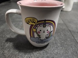 Ceramic Meowgical Unicorn Cat  Kitten Kittycorn 12oz Coffee Tea Mug - £11.42 GBP