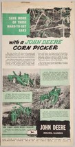 1951 Print Ad John Deere Tractors Pull Corn Pickers  Moline,Illinois - £15.79 GBP