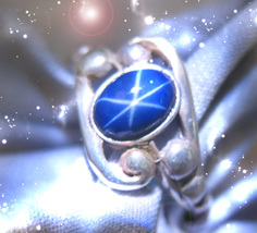 THE MOST PHENOMENAL STAR HAUNTED RING OOAK EXCEPTIONAL MAGICK OFFERS SCH... - $222.77
