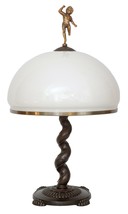 Art Nouveau Lamp Table Lamp Putto Angel To 1920 Light Desk - $6,260.86 MXN