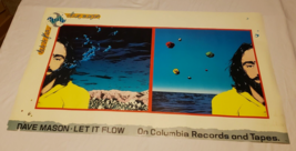Dave Mason Let It Flow 1977 Vtg Columbia Records 36&quot; Original Store Promo Poster - £29.87 GBP