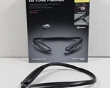 LG Tone Platinum+  - Neckband Headset - BLACK - HBS-1125 - Damaged! Works!! - £21.83 GBP