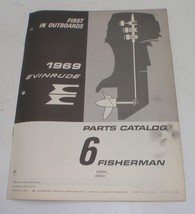 1969 Evinrude Outboard Parts Catalog 6 HP Fisherman - £10.98 GBP