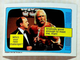 1985 Topps WWF Superstars Speak Wrestling Card #57 - Hulk Hogan - Near Mint - £9.58 GBP