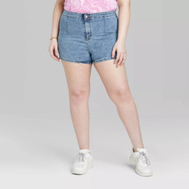 Wild Fable™ Women&#39;s Super-High Rise Blue Jean Shorts - Plus Size: 18W - £5.85 GBP