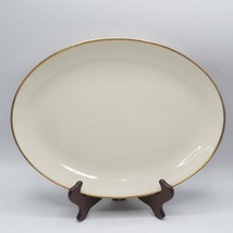 Flintridge Huntington Gold Rim Oval Serving Platter 14&quot; x 10&quot; - $19.79