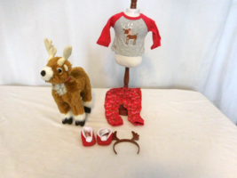 American Girl Festive Reindeer PJs + American Girl  MYAG Holiday Reindeer Animal - $27.74