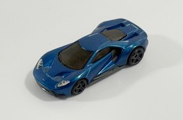 Ford GT, 2016 Hotwheels Exotics 3/10, GHP28, Metalflake Blue  - £1.52 GBP