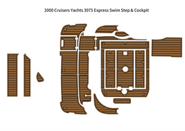 2000 Cruisers Yachts 3075 Express Swim Platform Cockpit Pad Boat EVA Teak Floor - £826.26 GBP