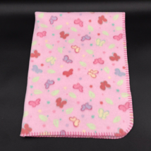 Baby Connection Blanket Butterfly Single Layer Fleece Pink No Tag - £17.29 GBP