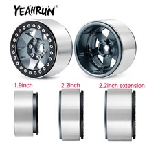  Metal 1.9inch/2.2inch Beadlock Wheel Rims Hubs for Axial SCX10 Wraith TRX-4 D90 - £34.21 GBP