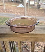 Corning Vision V 31 B 1Qt Amber Ribbed Casserole With Out A Lid. 9&quot;W x 2-3/4&quot;H - $9.00