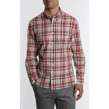 NWT Men Size XXXL Nordstrom Jachs NY Red Classic Madras Plaid Button Front Shirt - £19.57 GBP