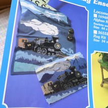 Choo Train Rug Mary Maxim Latch Hook Kit #36552 Kit New Locomotive Ensemble - £36.67 GBP