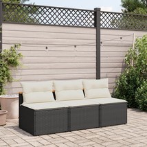  Garden Sofa Black PE rattan Standard Modular Garden Sofa - €146,27 EUR