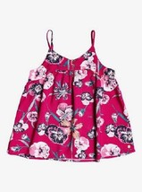 ROXY Big Girls&#39; Solo Dance Strappy Top Cerise Pansies Size 10, 12 NEW W TAG - £26.75 GBP