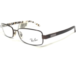 Ray-Ban Eyeglasses Frames RB6092 2511 Brown White Marble Rectangular 52-... - £59.60 GBP