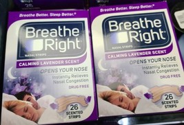 2 Breathe Right Nasal Strips Calming Lavender Extra Strength Tan (K21) - £20.40 GBP