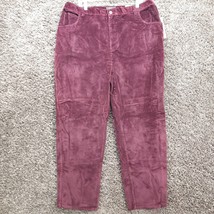 Vintage Sonoma Jean Pants Women Plus 22 W Corduroy Burgundy Stretch  - £17.38 GBP