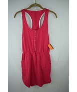 ORageous Womens Henley Racer Tank Coverup Size M Pink New W/ Tags - $9.37