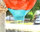 Handmade Hand Painted Paper Mache Hot Air Balloon with Aztec Design 21&quot; ... - $69.30