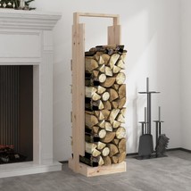 Solid Wooden Pine Large Home Indoor Log Wood Firewood Holder Storage Rack Basket - £49.68 GBP