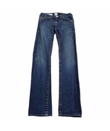 True Religion Pants Womens 14 Blue Low Rise Slim Straight Leg Casual Jeans - $34.65